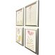Soft Bloom Pink and Orange and Yellow and Beige Framed Art, Propac