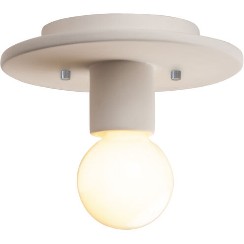 Radiance Collection 1 Light 8 inch Carrara Marble Flush Mount Ceiling Light