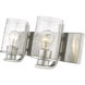 Beckett 2 Light 16 inch Brushed Nickel Vanity Wall Light