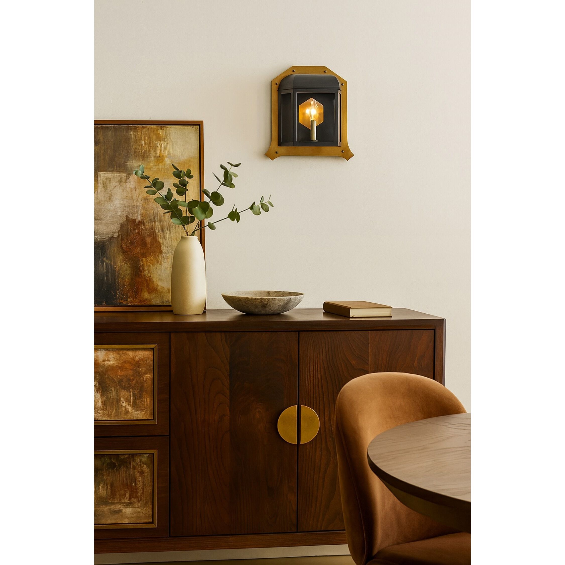 Gaslighter 1 Light 14.25 inch Blackened Zinc and Heritage Bronze Wall Sconce Wall Light