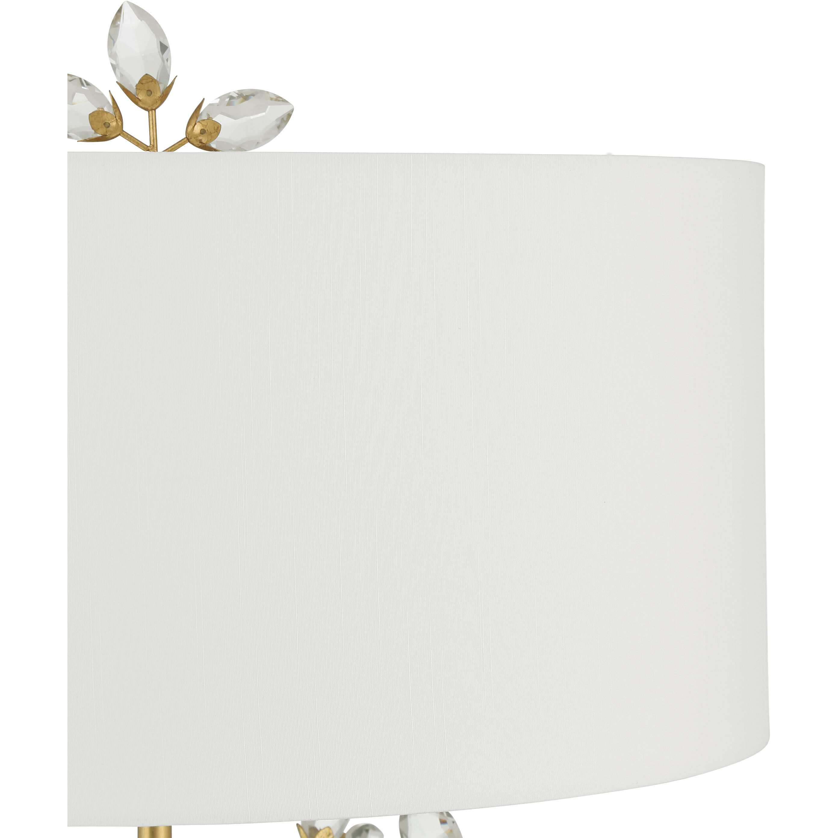 Forget-Me-Not 66 inch 100.00 watt Clear/Chinois Gold Leaf Floor Lamp Portable Light