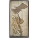 Winged Victory Antique Cream with Brown and Dark Brown Framed Wall Art