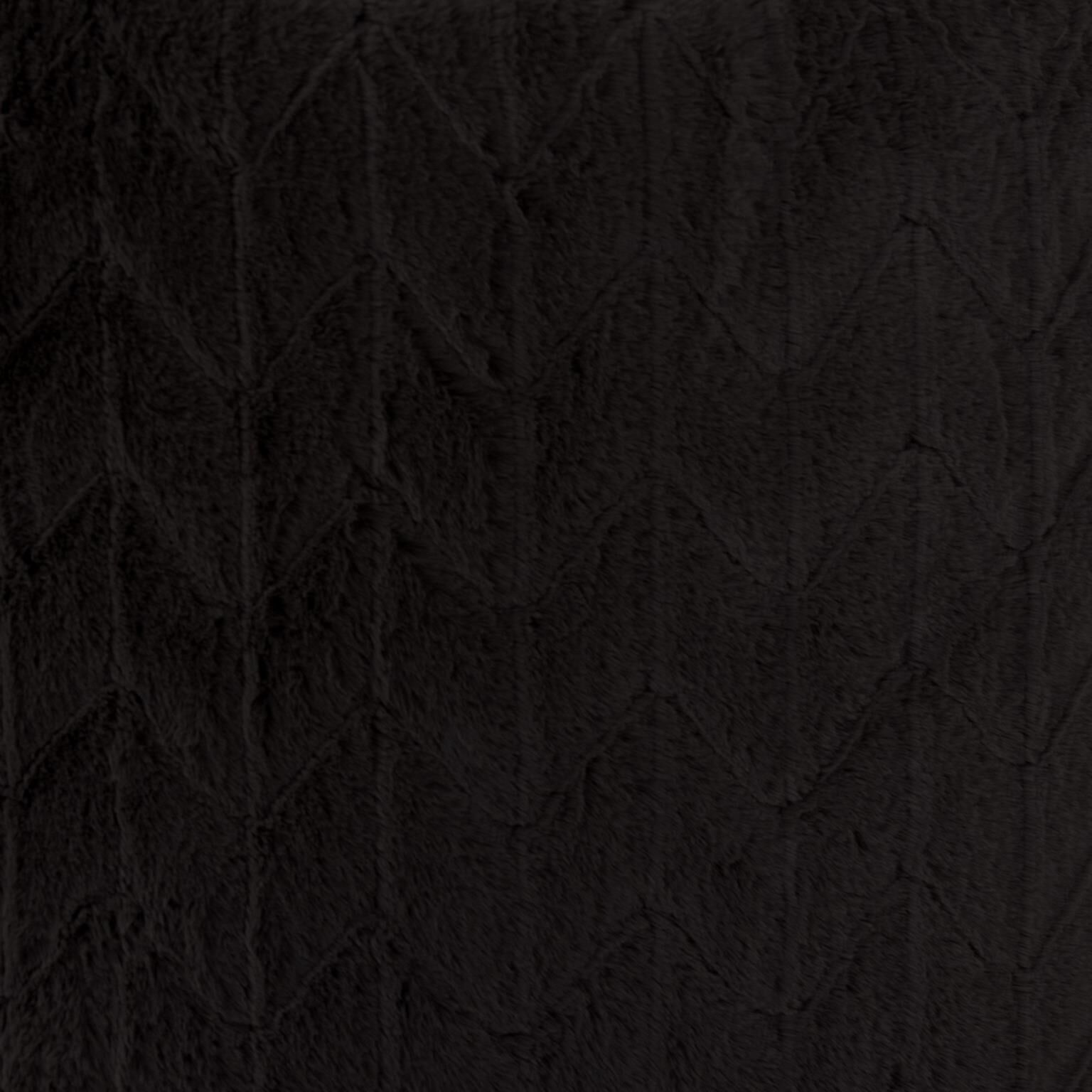 Puff Angora Ebony Scroll Chair with Cover