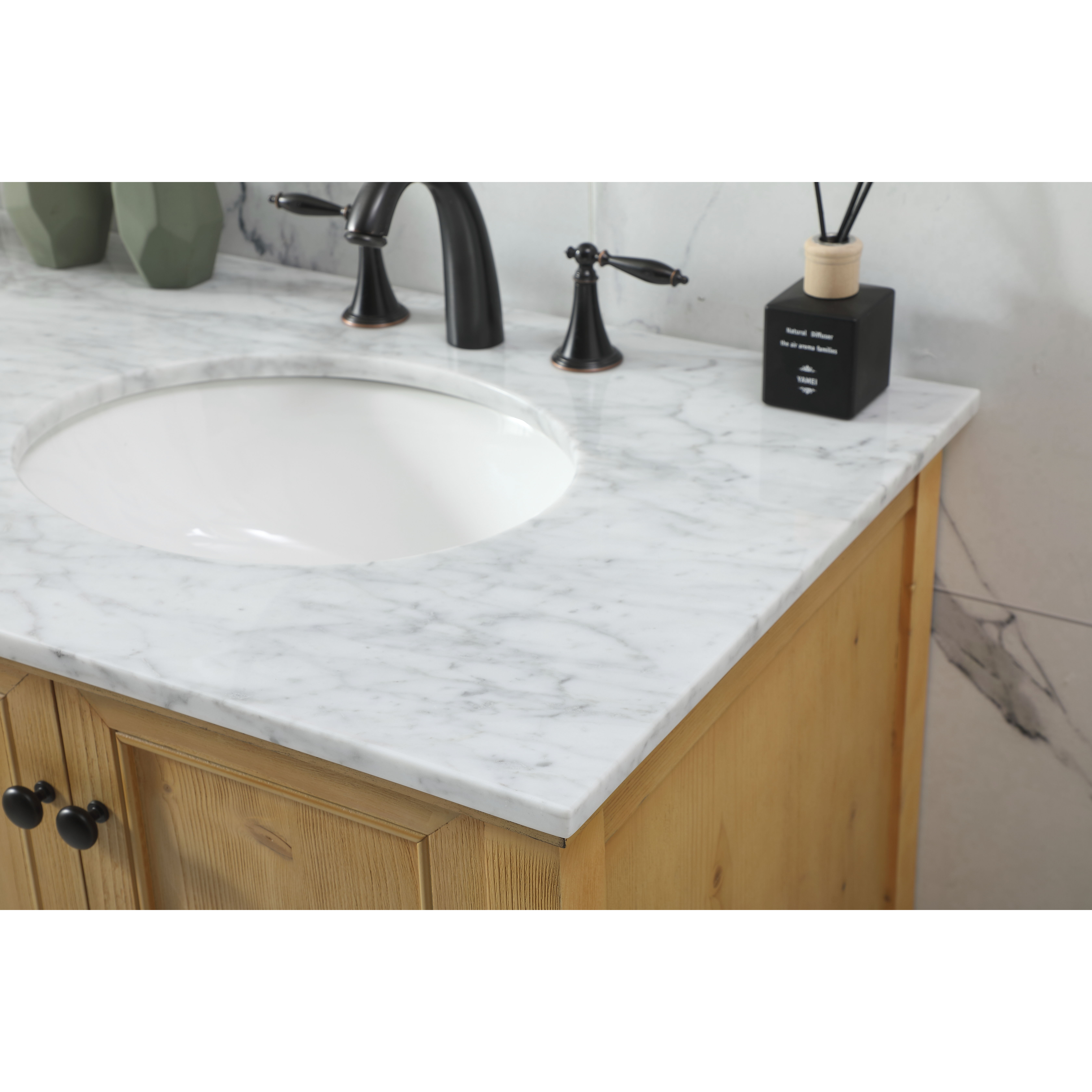 Metropolis 72 X 22 X 34 inch Natural Wood Vanity Sink Set