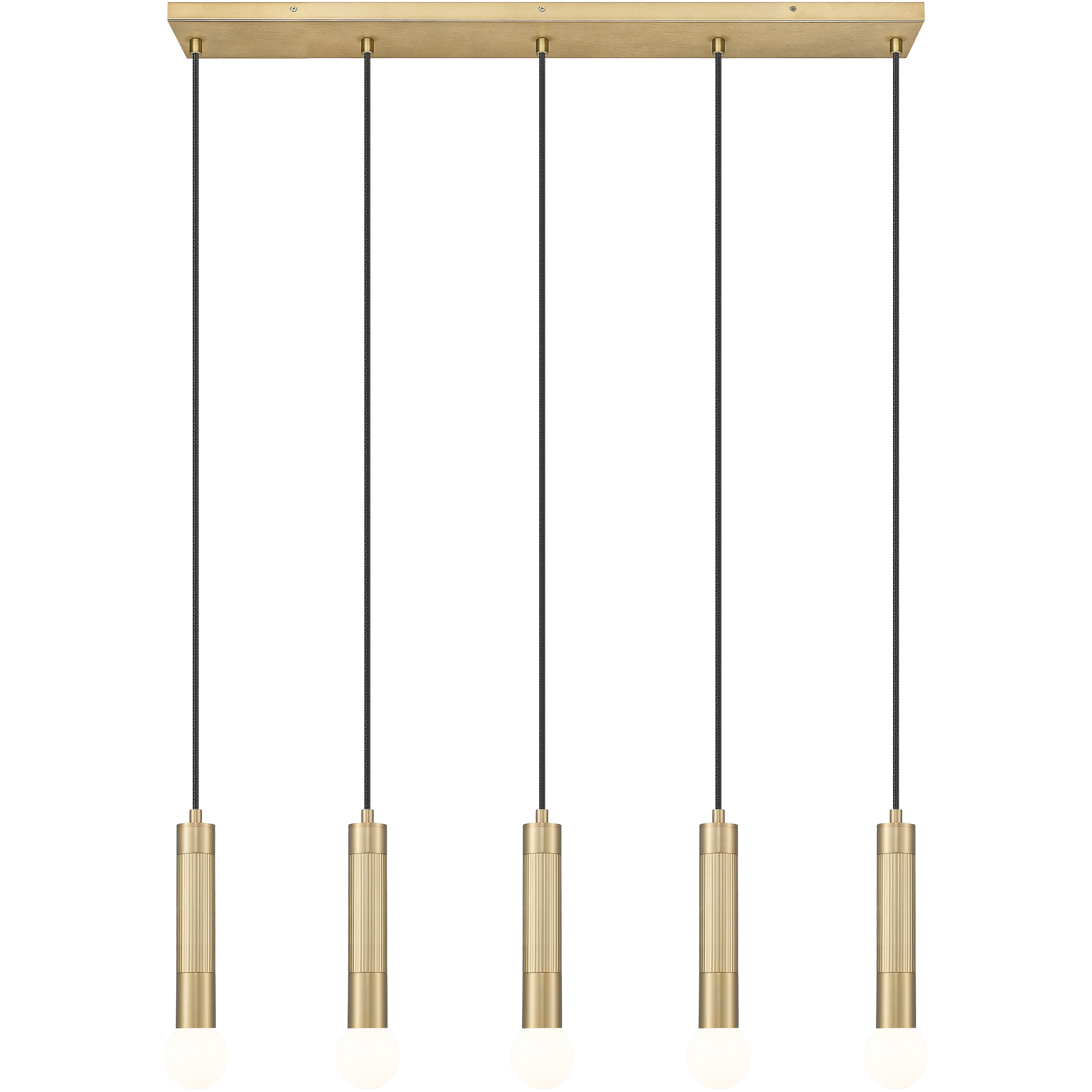 Stari Linear Chandelier Ceiling Light in Modern Gold