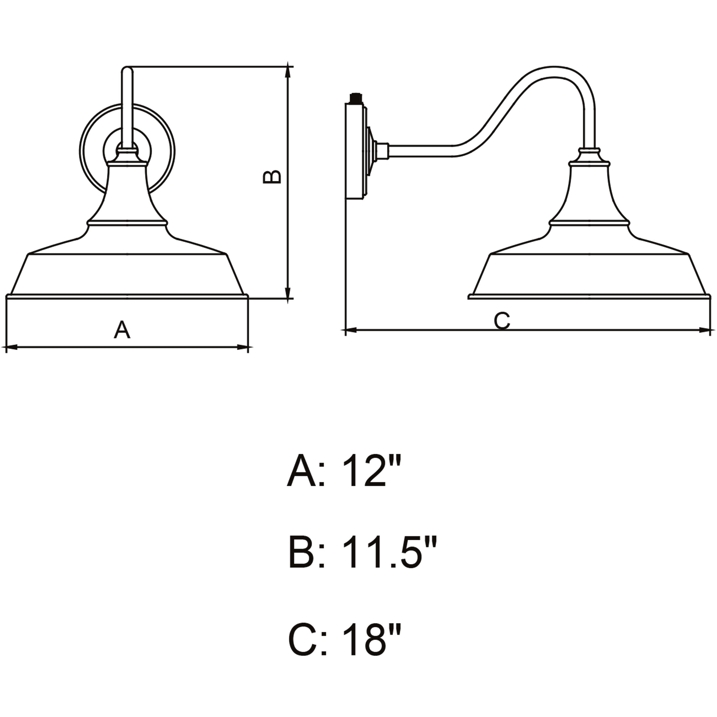 Dorado LED 11.5 inch Hunter Green and White Outdoor Wall