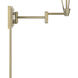 Cody 26.56 inch 40 watt Antique Brass Swingarm Sconce Wall Light