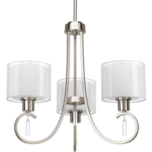 Gladden Pl 3 Light 22 inch Brushed Nickel Chandelier Ceiling Light