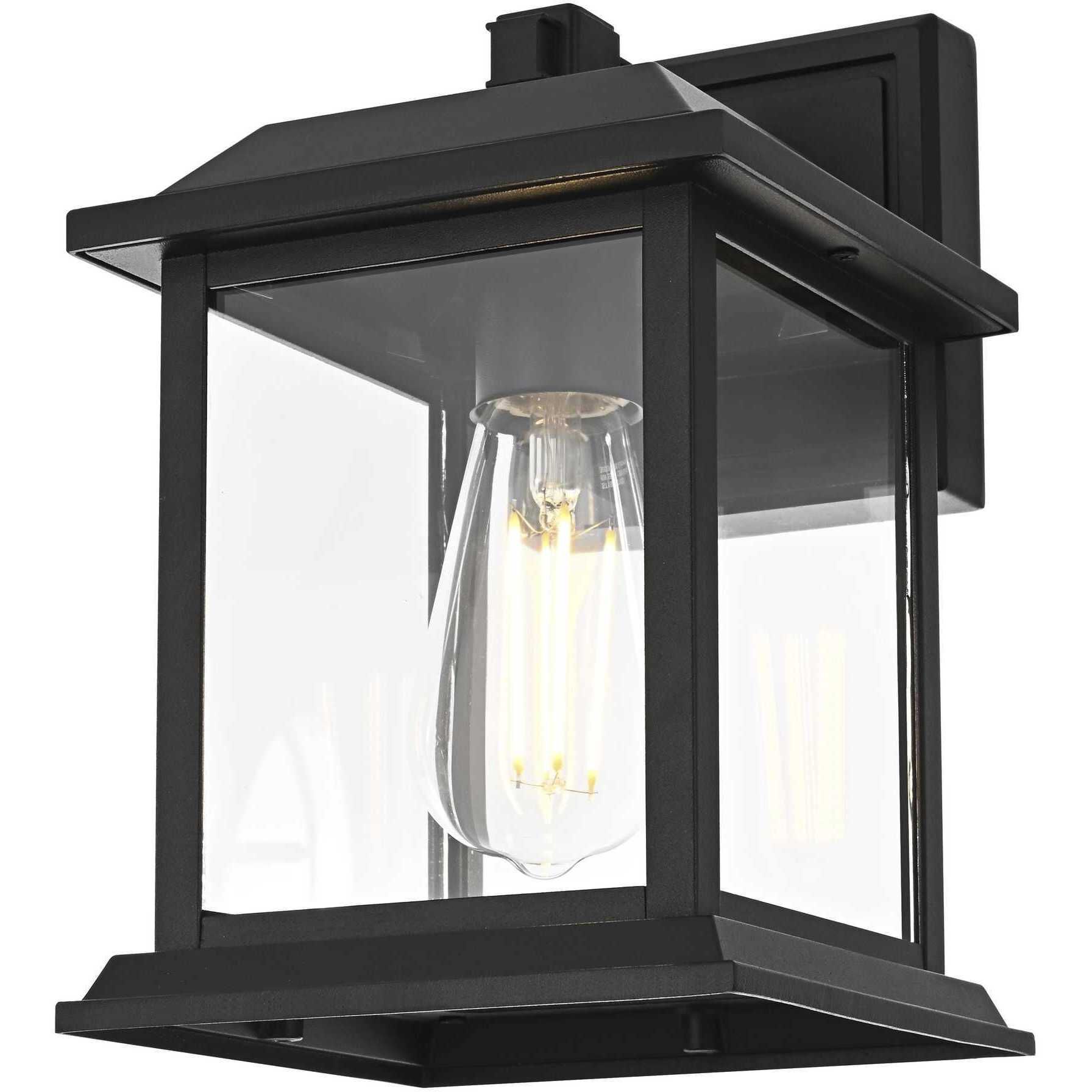 Araceli 1 Light 10 inch Black Outdoor Wall Sconce