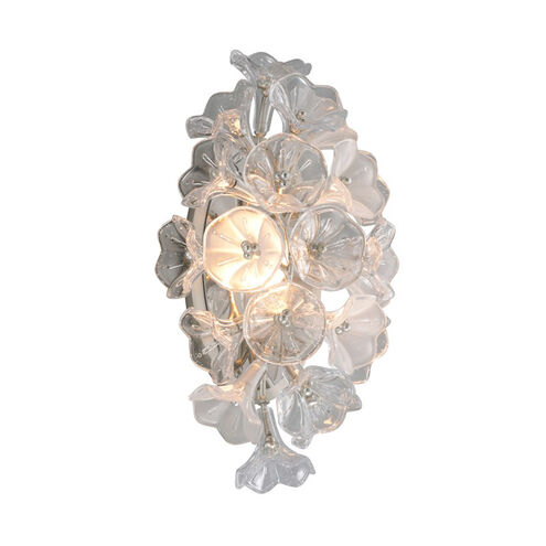 Jasmine LED 9 inch Silver Leaf Wall Sconce Wall Light