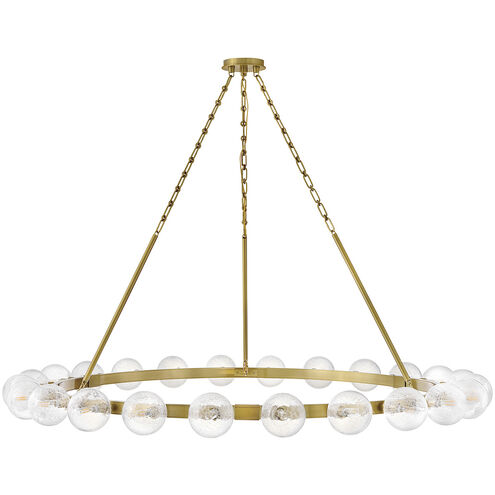 Coco 24 Light 59.75 inch Lacquered Brass Chandelier Ceiling Light