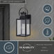Medinah Textured Black Outdoor Motion Sensor
