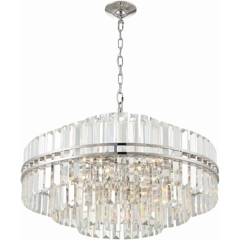 Hayes 16 Light 28 inch Polished Nickel Chandelier Ceiling Light