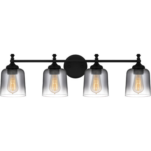 Jenson 4 Light 31 inch Matte Black Bath Light Wall Light