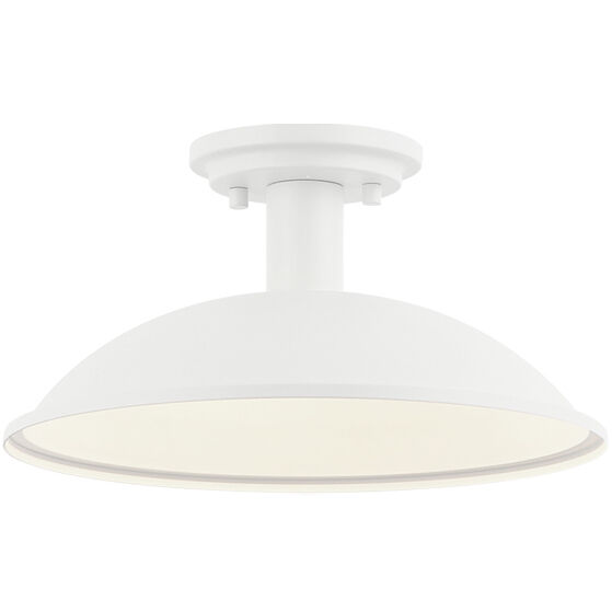 Farmley 1 Light 12 inch Matte White Outdoor Pendant