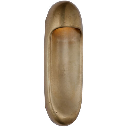 Kelly Wearstler Esculpa LED 6 inch Museum Brass Elongated Wall Light