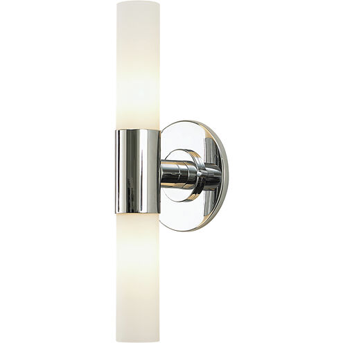 Double Cylinder 2 Light 6.2 inch Chrome Vanity Light Wall Light