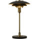 Rancho Mirage 22 inch 23.00 watt Matte Black and Weathered Brass Table Lamp Portable Light