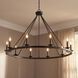 Middleton 10 Light 45 inch Matte Black Chandelier Ceiling Light, Essentials