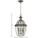 Ashford 3 Light 12 inch Antique Nickel Outdoor Pendant