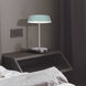 Jessa 14 inch 16.00 watt Brushed Nickel Table Lamp Portable Light in Teal Metal