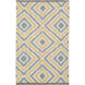 Juniper 36 X 24 inch Cream, Charcoal, Mustard Rug