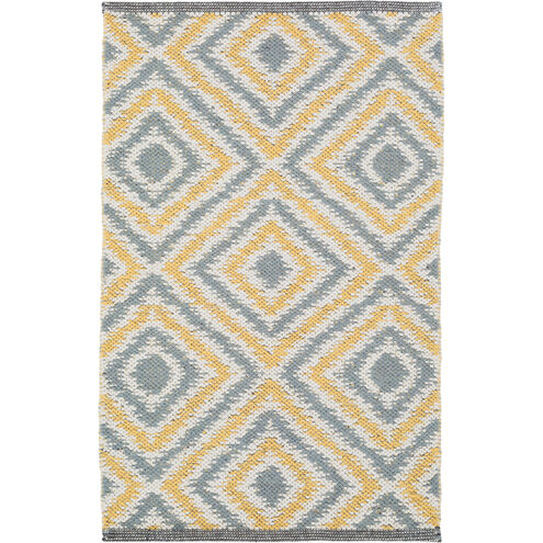 Juniper 36 X 24 inch Cream, Charcoal, Mustard Rug