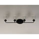 Acadia 4 Light 35 inch Black Bath Vanity Wall Light