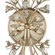 Forget-Me-Not 2 Light 14 inch Silver Leaf Wall Sconce Wall Light