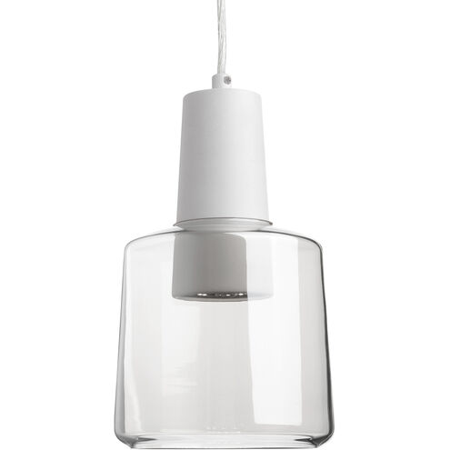 Samson LED 5.88 inch Clear Pendant Ceiling Light in Transparent Clear