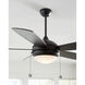 Discus Ornate 52 52 inch Matte Black Ceiling Fan