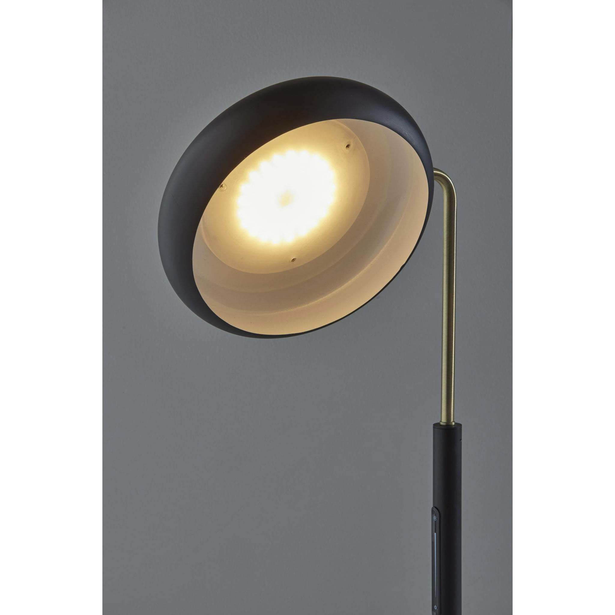 Lawson 20 inch 12.00 watt Black and Antique Brass Table Lamp Portable Light