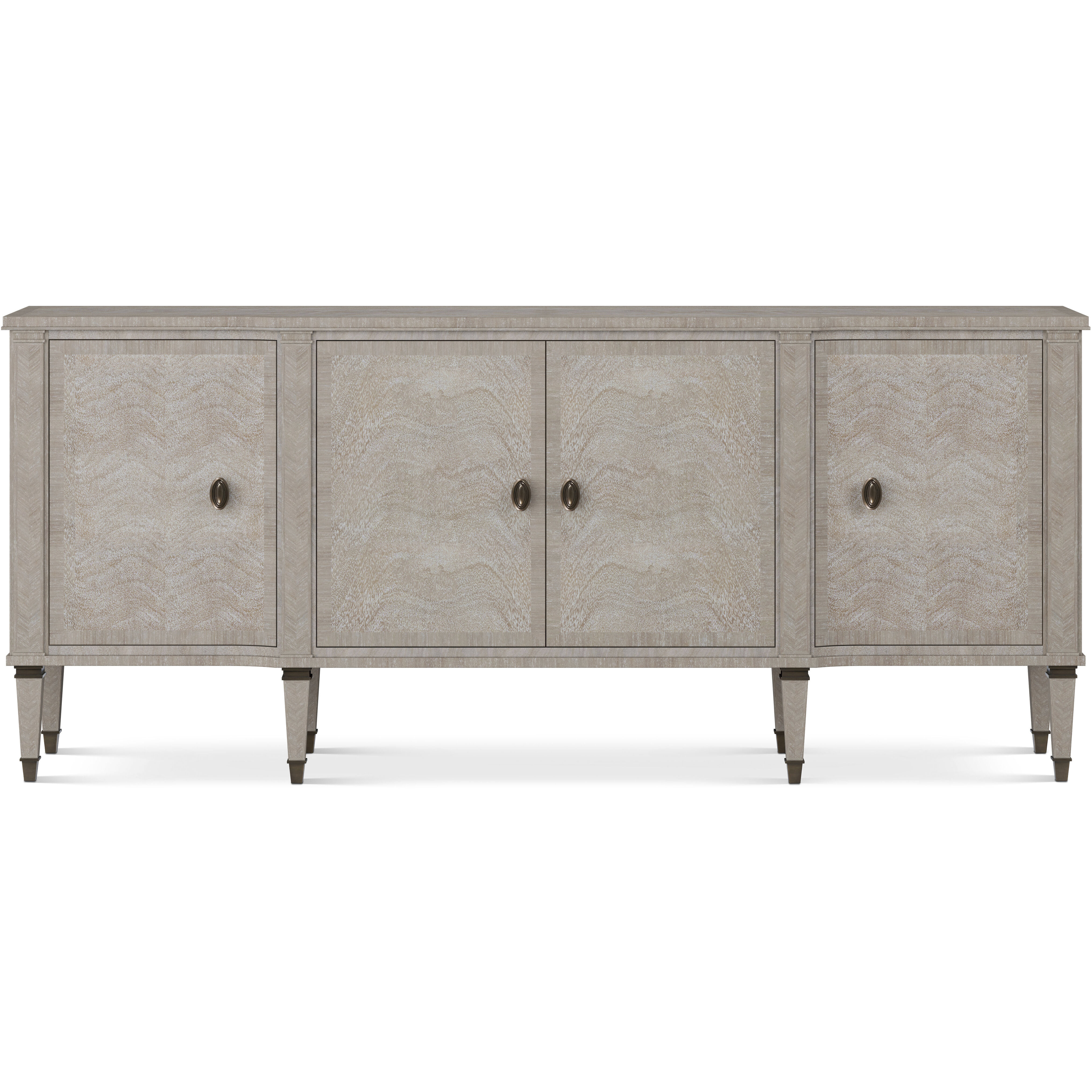 Eliot 84 X 20 inch Geo Coast Sideboard, Wooden, 4-Door, Marlborough by Alexa Hampton