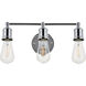 Serif 3 Light 15 inch Chrome Wall Sconce Wall Light