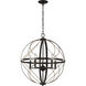 Brandywine 5 Light Antique Bronze Pendant Ceiling Light