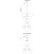 Alora Mood Willow 3 Light 16 inch Matte Black Pendant Ceiling Light in Smoke Glass
