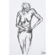 Studio Line Sketch Black/White Wall Art, 4 Piece