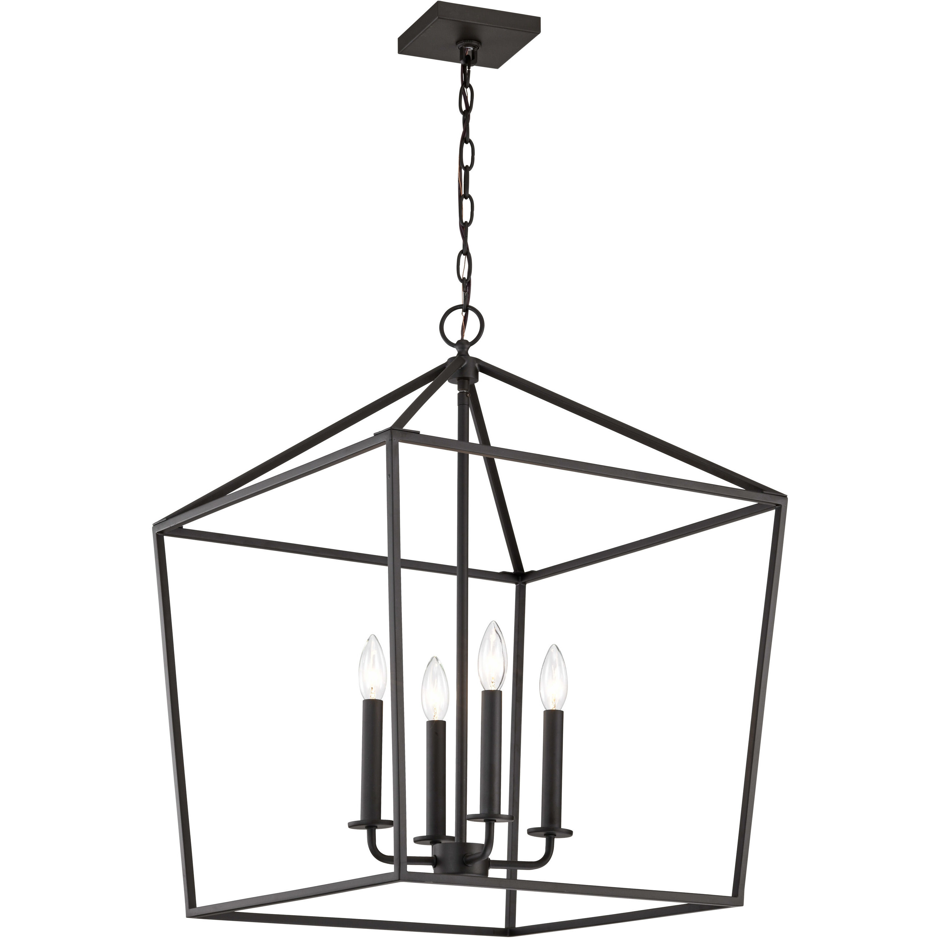 Emma 4 Light 17 inch Matte Black Pendant Ceiling Light