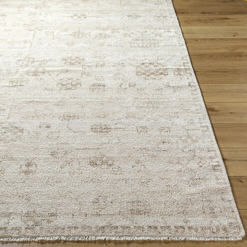 Cannes 36 X 24 inch Light Silver/Sterling Grey Handmade Rug in 2 x 3