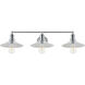 Etude 3 Light 33 inch Chrome Wall Sconce Wall Light