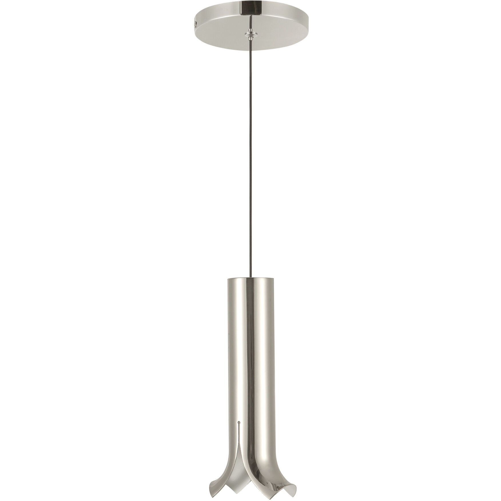 Husk LED 2 inch Polished Nickel Pendant Ceiling Light