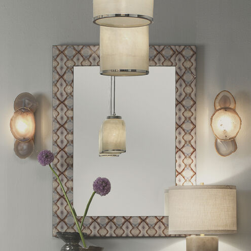 Trinity 1 Light 7 inch Pale Lavender Agate & Antique Brass Wall Sconce Wall Light