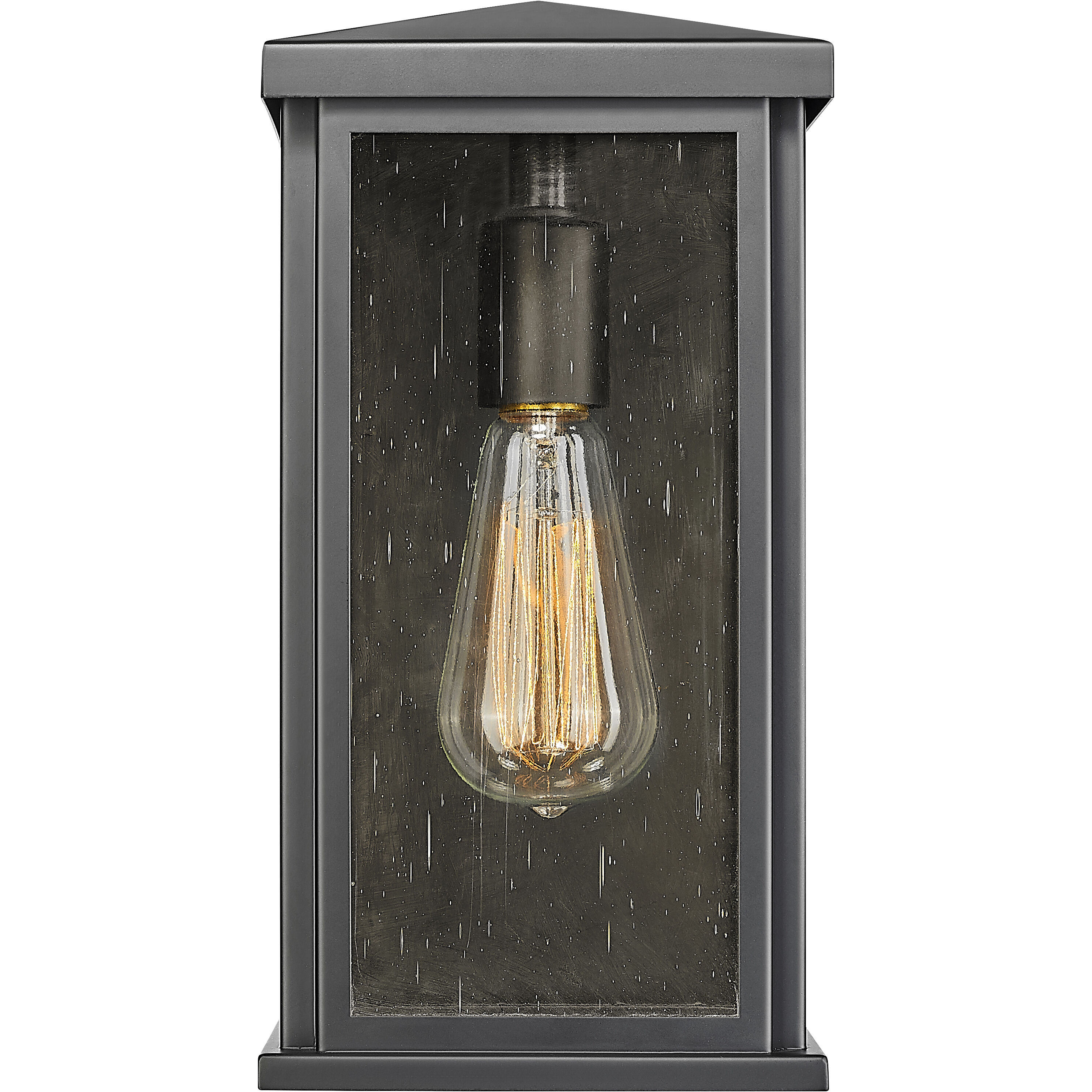 Lyons 1 Light 11.75 inch Matte Black Exterior Wall Lantern