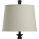 Signature 31 inch 150 watt Bronze Wood Table Lamp Portable Light
