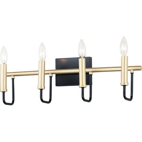 Sullivan 4 Light Black/Gold Wall Sconce Wall Light