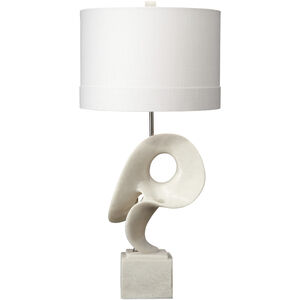 Obscure 35.25 inch 150.00 watt White Polyresin Table Lamp Portable Light