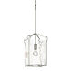Bow 1 Light 9.8 inch Sterling Mini Pendant Ceiling Light in Water, Tall