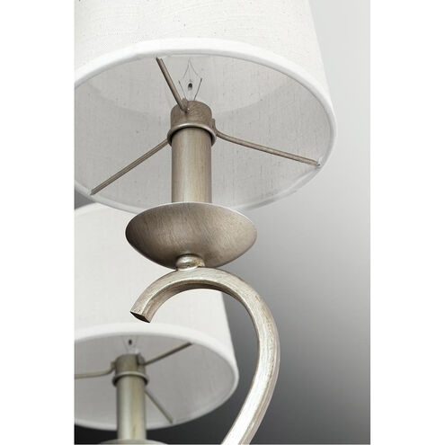 Brenda 6 Light Silver Ridge Pendant Ceiling Light, Design Series