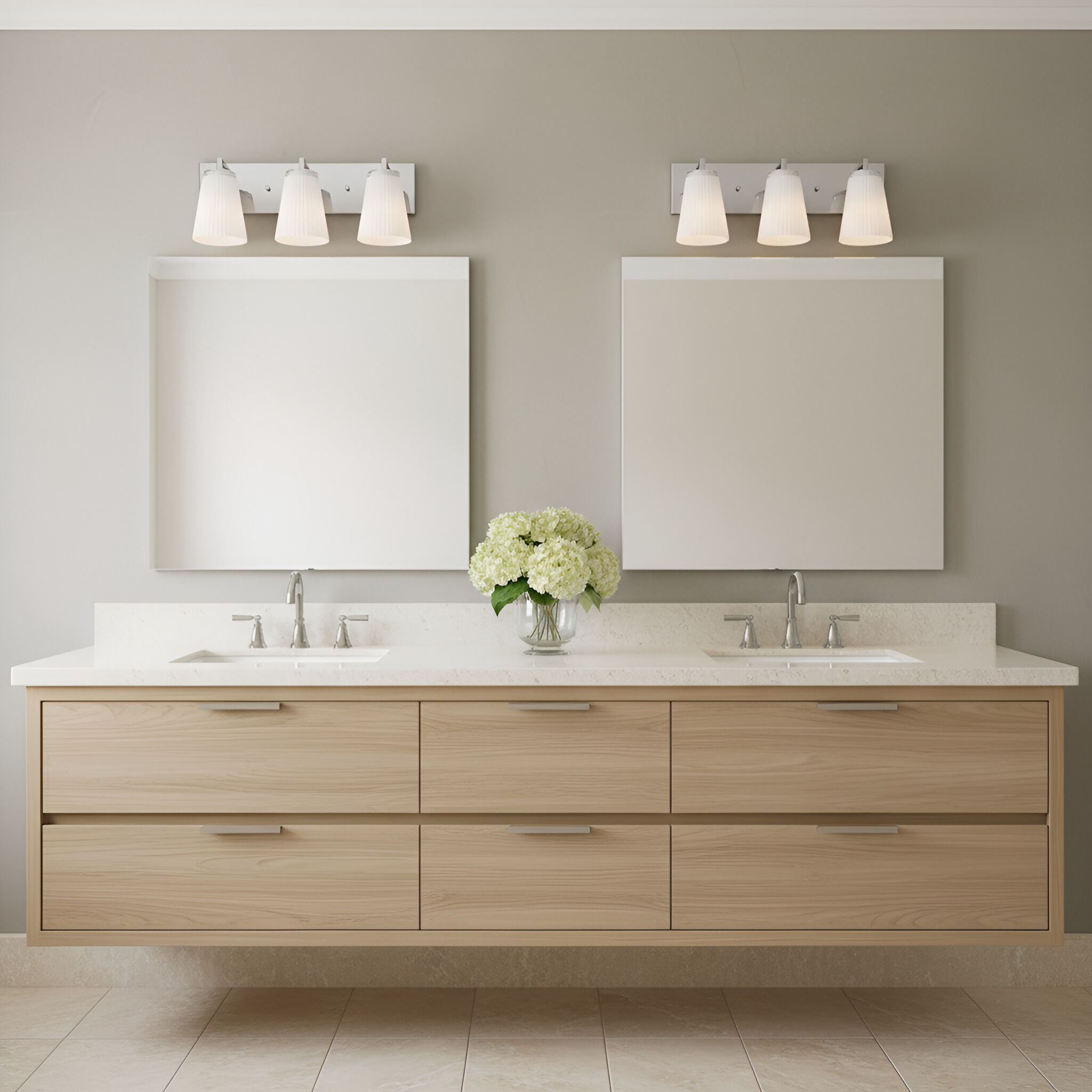 Upson 3 Light 18 inch Chrome Vanity Light Wall Light, Large