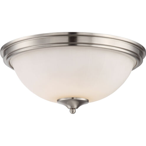 Tess LED 13 inch Brushed Nickel Flush Mount Ceiling Light